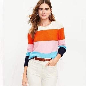 LOFT Colorblock Sweater